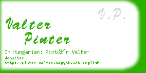 valter pinter business card